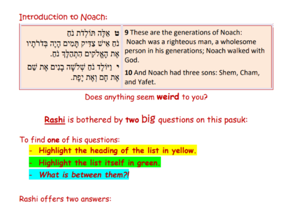 TT Tidbit – Noach – 10-19-20 – revised